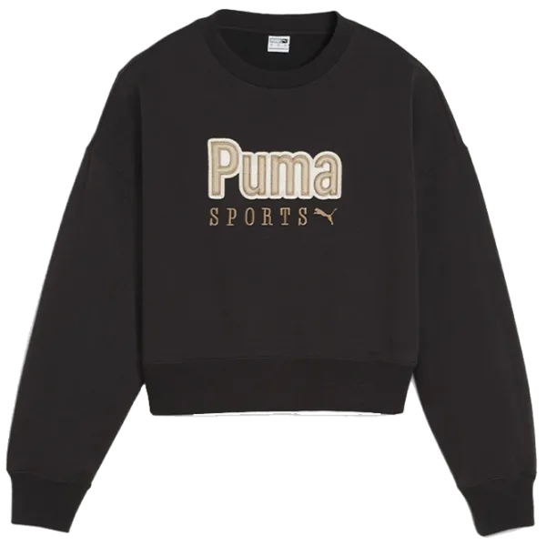 Jachetă sport pentru femei Puma Team Oversized Crew Tr S/ Black photo 1 Jachetă sport pentru femei Puma Team Oversized Crew Tr S/ Black photo 1