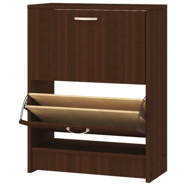 Обувной шкаф Haaus Rin 2U 85см x 63см x 30см/ Wenge/ Венге photo 1
