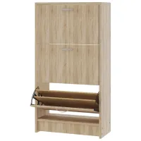 Dulap pentru încălțăminte Haaus Rin 3U 120 x 63 x 30/ Stejar Sonoma/ Stejar Sonoma