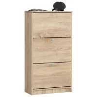 Dulap pentru încălțăminte Akord 3 112.5 x 60.4 x 28.9/ Stejar Sonoma/ Stejar Sonoma