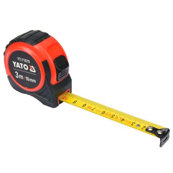 Рулетка Yato YT71070 3 м/ Красный photo 1