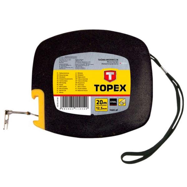 Рулетка Topex 20 m x 12,5mm 20 м / Черный photo 1