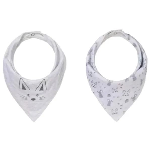 Bavetă BabyOno 0879/ 11 Bandană/ Bumbac/ Gray photo 1