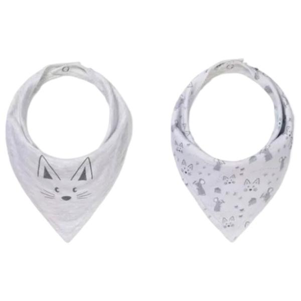 Bavetă BabyOno 0879/ 11 Bandană/ Bumbac/ Gray photo 1