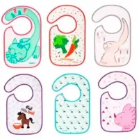 Слюнявчик BabyOno 0832 Классическая/ Хлопок/ Разноцветный