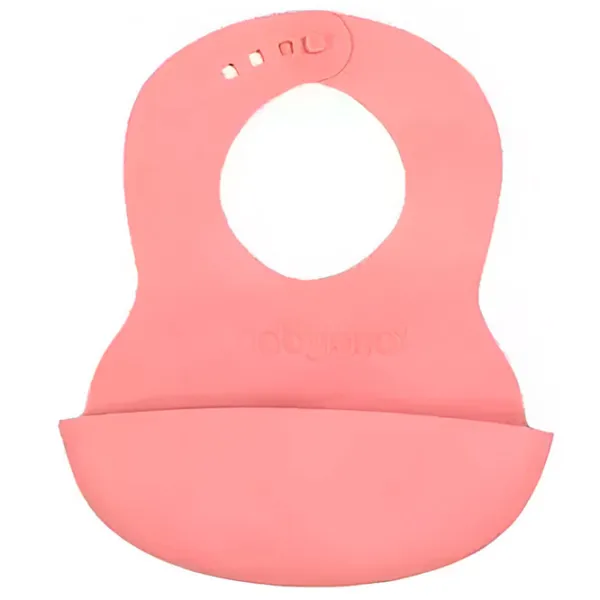 Bavetă BabyOno 0835/ 03 Clasică/ Silicon/ Pink photo 1