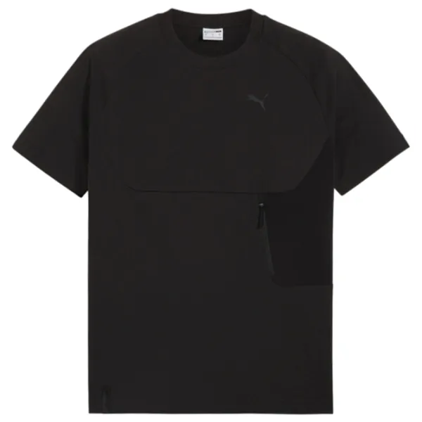 Футболка для мужчин Puma Tech Pocket Tee 65% полиэстер, 35% хлопок / Черный photo 1