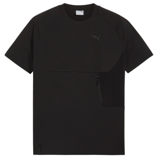 Футболка для мужчин Puma Tech Pocket Tee 65% полиэстер, 35% хлопок / Черный photo 1