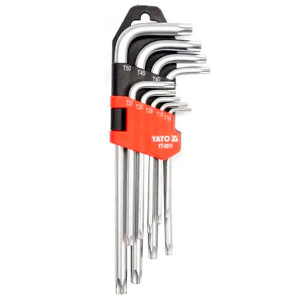 Набор ключей Torx Yato YT-0511 Количество в наборе: 9 шт. photo 1