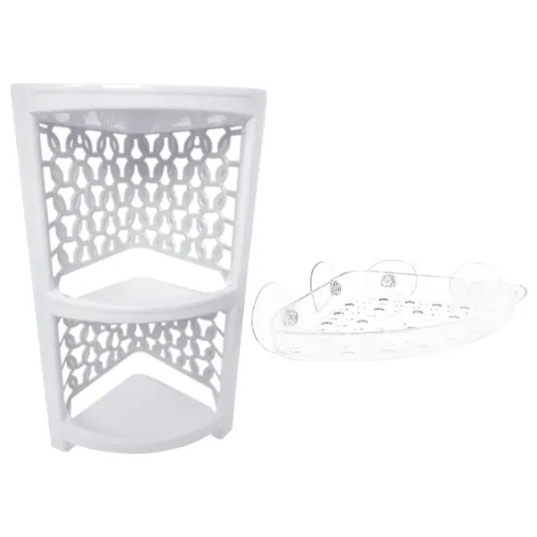 Raft pentru baie Polite P100/ AK058 Plastic/ White photo 1 Raft pentru baie Polite P100/ AK058 Plastic/ White photo 1