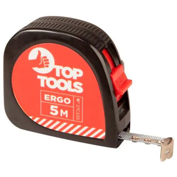 Рулетка Top Tools 27C235 5 м/ Красный photo 1