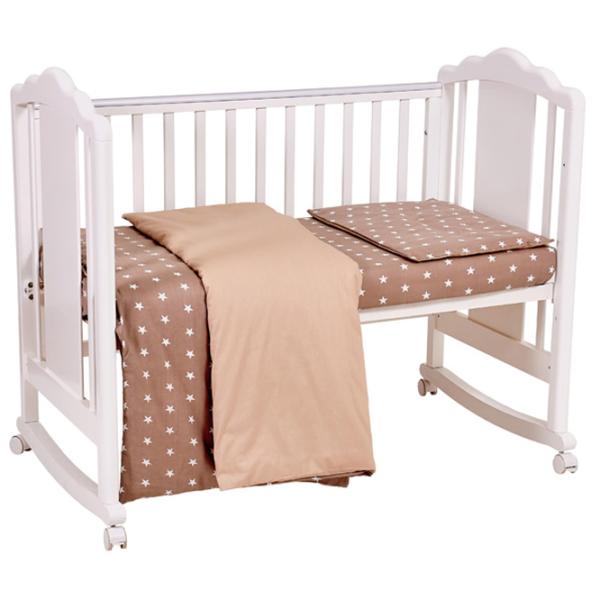 Детское постельное бельё Polini Kids Stars (0001858-6) Хлопок/ Бежевый Маккиато photo 1 Детское постельное бельё Polini Kids Stars (0001858-6) Хлопок/ Бежевый Маккиато photo 1