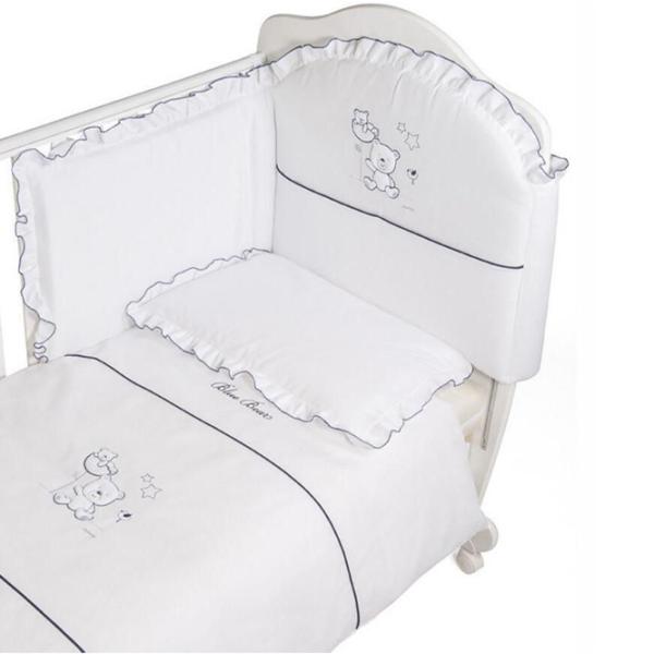 Детское постельное бельё Italbaby Blue Bear (100.0055) Хлопок/ Белый Синий photo 1 Детское постельное бельё Italbaby Blue Bear (100.0055) Хлопок/ Белый Синий photo 1