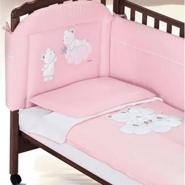 Детское постельное бельё Italbaby Nuvola (100.0057-1) Хлопок/ Розовый Белый photo 1 Детское постельное бельё Italbaby Nuvola (100.0057-1) Хлопок/ Розовый Белый photo 1
