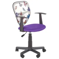 Fotoliu de birou Halmar Spiker Pânză, plasă acrilică/ Purple