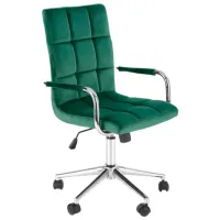 Fotoliu de birou Halmar Gonzo 4 Catifea/ Green