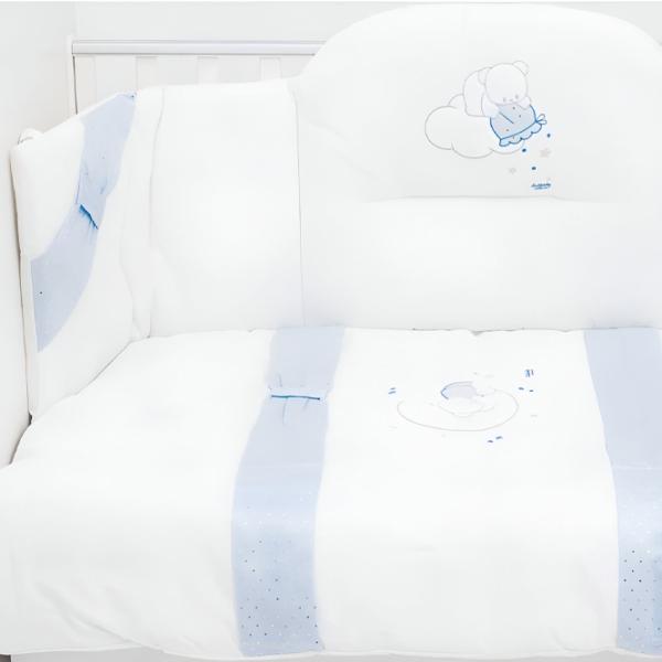 Детское постельное бельё Italbaby Polvere Di Stelle (100.0005-2) Хлопок/ Белый Синий photo 1 Детское постельное бельё Italbaby Polvere Di Stelle (100.0005-2) Хлопок/ Белый Синий photo 1
