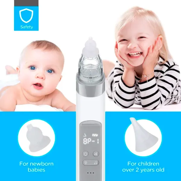 Назальный аспиратор LANTONKIN Electric Nasal Aspirator & Blackhead Remover 700 мАч / Серый photo 7