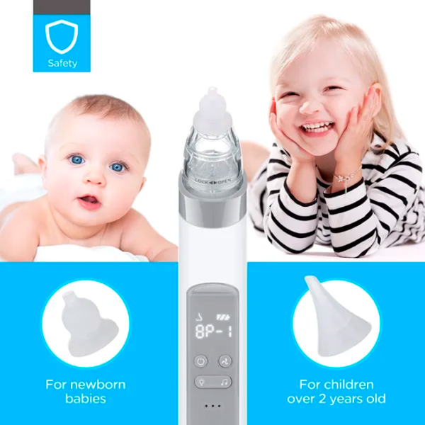 Назальный аспиратор LANTONKIN Electric Nasal Aspirator & Blackhead Remover 700 мАч / Серый photo 7