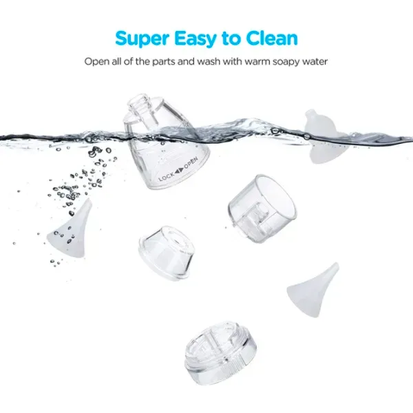 Назальный аспиратор LANTONKIN Electric Nasal Aspirator & Blackhead Remover 700 мАч / Серый photo 10