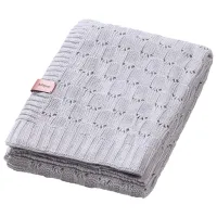 Одеяло BabyOno 1479/ 02 Хлопок/ Серый