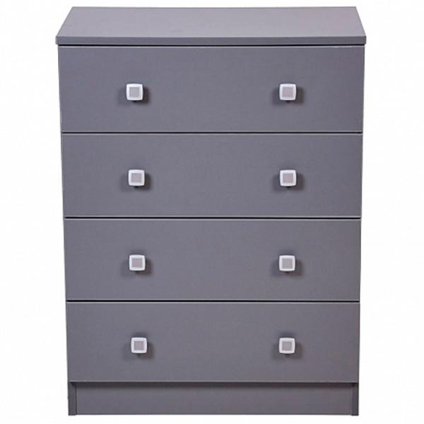 Комод Polini Kids Simple 79.2см x 38см x 60.4см/ ЛДСП/ Серый photo 1
