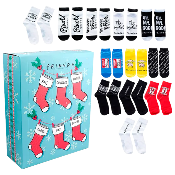 Articol Fun Paladone Sock Advent Calendar PP9158FR Friends/ Multicolor photo 1