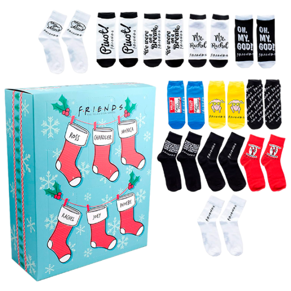 Articol Fun Paladone Sock Advent Calendar PP9158FR Friends/ Multicolor photo 1