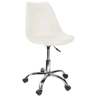 Fotoliu de birou Jumi IGER CM-910348 Piele artificială/ White