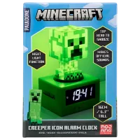Deșteptător Paladone Creeper Icon PP11369MCF Minecraft/ Black Green