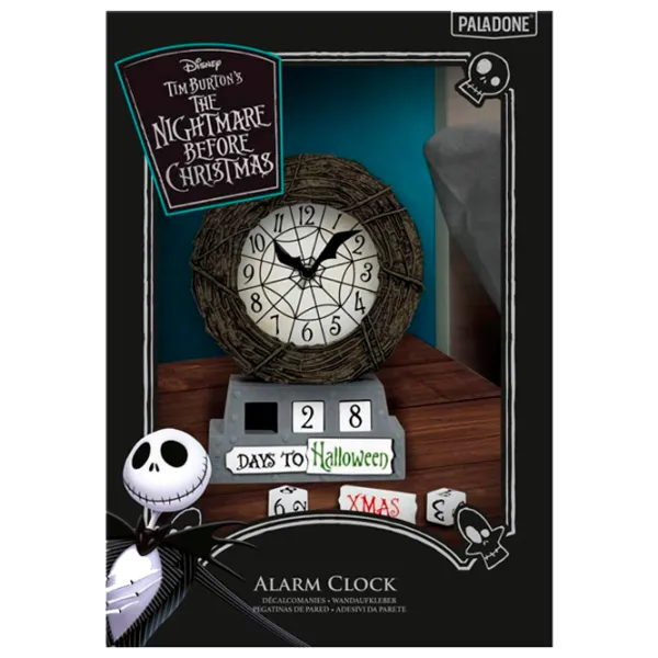 Deșteptător Paladone Countdown PP11190NBC Nightmare Before Christmas/ Gray Black photo 1