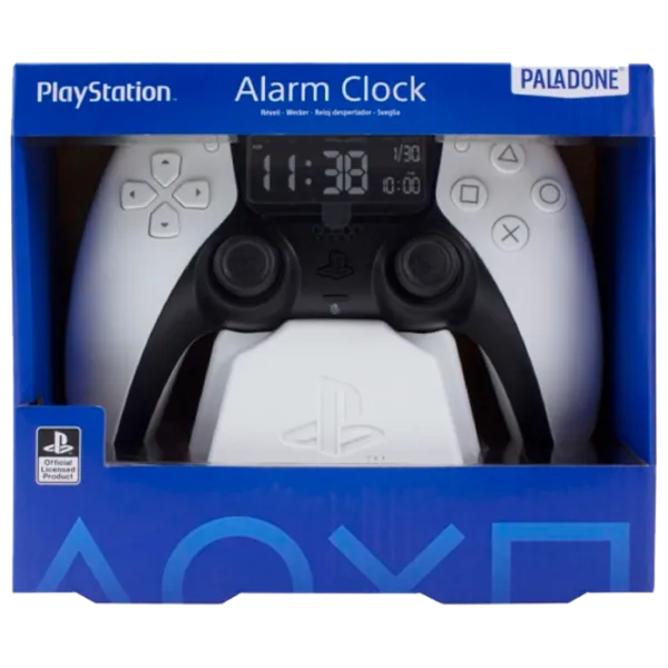 Будильник Paladone PS5 PP9405PS PlayStation/ Черный Белый photo 1