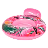 Надувной круг Avenli 35005 Винил/ Розовый Зелёный