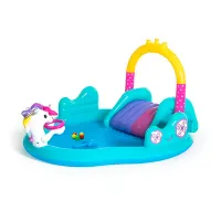 Надувная игровая площадка Bestway 53097BW Винил/ Голубой Розовый