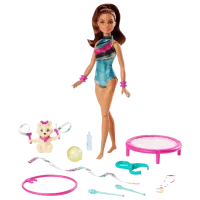Кукла Barbie Gymnastics Doll GHK24  спортсменка / 3+