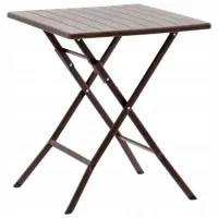 Садовый стол GardenLine ZUM1008 Квадратный/ Коричневый