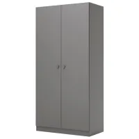 Шкаф Polini Kids Simple 89.8 x 51.6см x 190 / ЛДСП / Серый