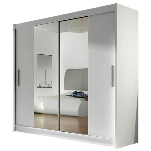 Dulap Mirjan24 London II 57 x 180 x 215 / PAL / Alb photo 1