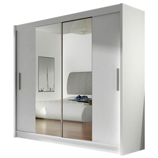Dulap Mirjan24 London II 57 x 180 x 215 / PAL / Alb photo 1