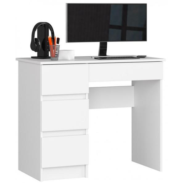 Masă de birou Akord A-7 90 Left PAL/ White photo 1 Masă de birou Akord A-7 90 Left PAL/ White photo 1