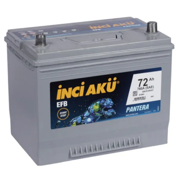 Авто аккумулятор Inci Aku Start-Stop EFB 760A/ 72 Ач photo 1