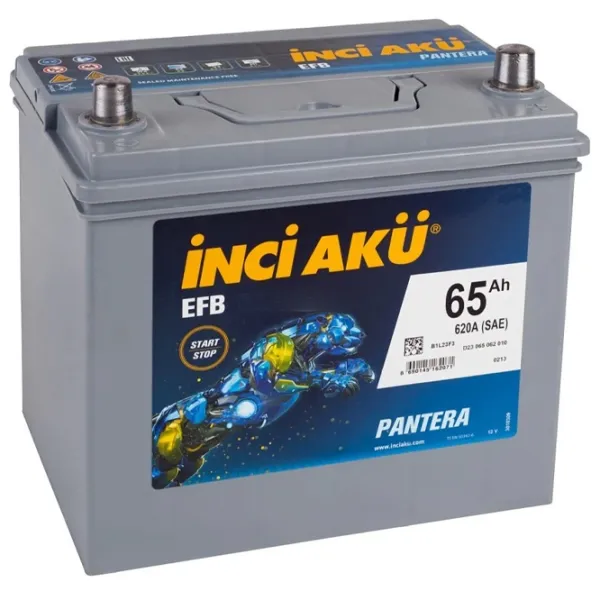 Авто аккумулятор Inci Aku Start-Stop EFB 620A/ 65 Ач photo 1