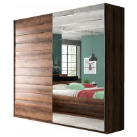 Шкаф Helvetia Beta 22ZB1676 180 x 61см x 210 / ЛДСП / Дуб монастырский