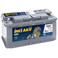 Авто аккумулятор Inci Aku Start-Stop EFB 850A/ 105 Ач