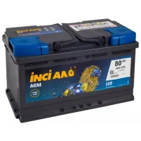 Авто аккумулятор Inci Aku Start-Stop 800A/ 80 Ач