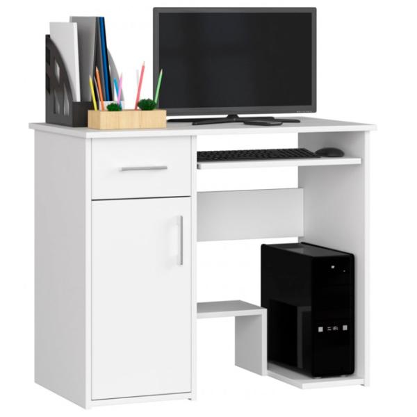 Masă de birou Akord Jay PAL melaminat/ White photo 1 Masă de birou Akord Jay PAL melaminat/ White photo 1