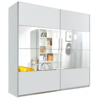 Шкаф Helvetia Beta 22971656 180 x 61см x 210 / ЛДСП / Белый