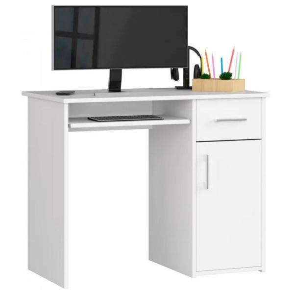 Офисный стол Akord Pin Меламиновая ДСП/ Белый photo 1 Офисный стол Akord Pin Меламиновая ДСП/ Белый photo 1