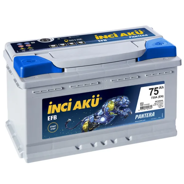 Авто аккумулятор Inci Aku Start-Stop EFB 730A/ 75 Ач photo 1