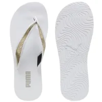 Шлепанцы для женщин Puma Sandy Flip Metallic Shine P 37/ Белый